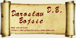 Daroslav Bojšić vizit kartica